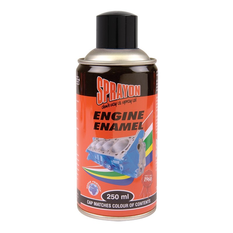 Sprayon Engine Enamel Spray Paint Gloss Black (250ml)
