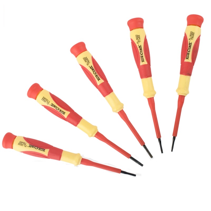 Tork Craft – Precision Electronic Insulated Screwdriver Set – 5 Pieces