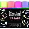 Croxley Mini Pastel Highlighters 6 Pack Croxley Mini Pastel Highlighters 6 Pack