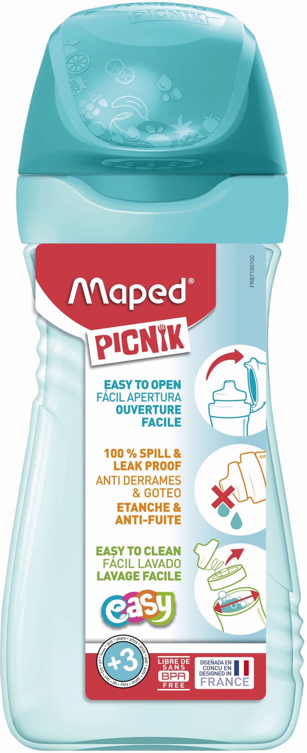 Maped Picnik Origins 430ml Water Bottle – Turquoise