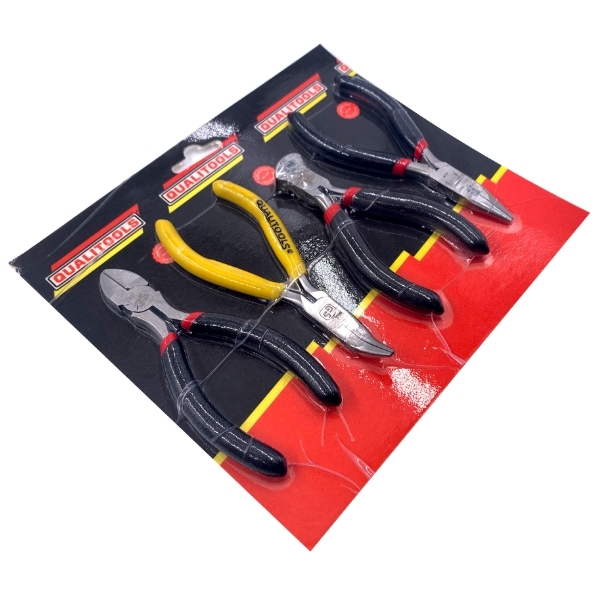 Qualitools – Pliers / Mechanical Pliers Set – 4 Piece (115mm)
