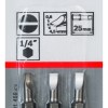 Screwdriver bit Extra Hard Slotted 0,6 x 4,5, 25 mm, 3 Pieces Screwdriver bit Extra Hard Slotted 0,6 x 4,5, 25 mm, 3 Pieces