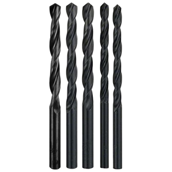 Bosch – Drill Bits / Metal Drill Bits HSS-R with various Diameters – (5 Pieces)