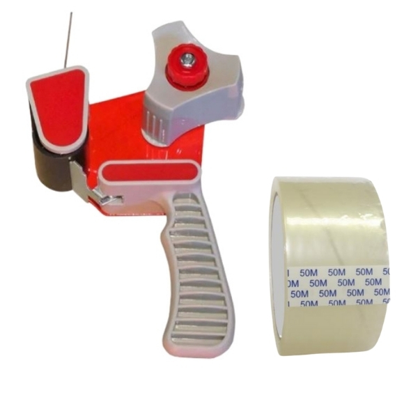SourceDirect – Tape Dispenser with 6 x 50m Clear Tape
