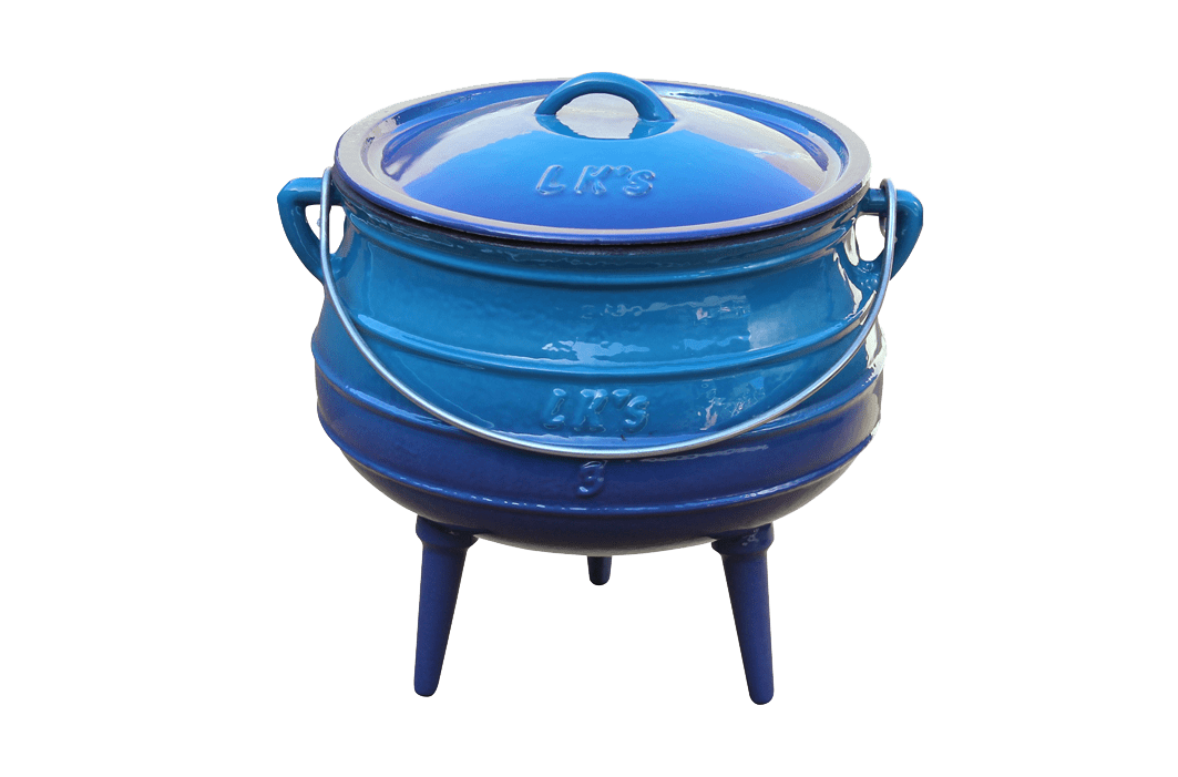 Pot Blue Enamel (3-Leg)
