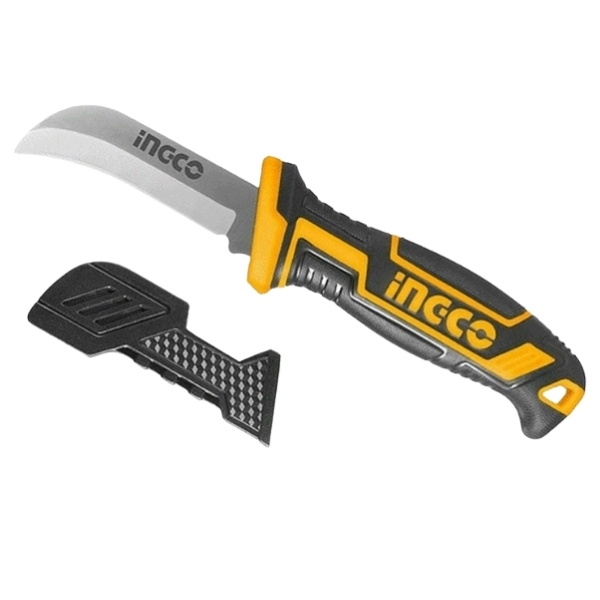 Ingco – Knife / Curved Blade Cable Stripping Knife – (200mm Curved Blade)