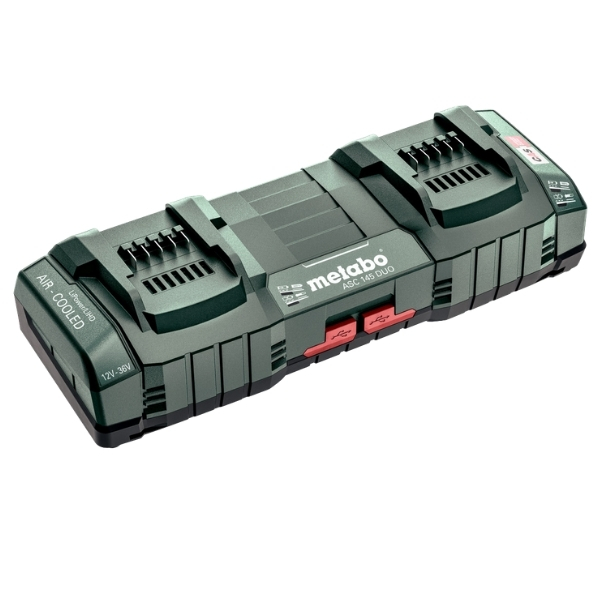 Metabo – Dual Quick Charger ASC 145 DUO AIR COOLED EU (627495000)