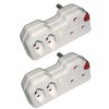 Current -Adaptor /2 x 3-Pin Euro Sockets – Pack of 2 (1 x 16A 2 x 5A) Current -Adaptor /2 x 3-Pin Euro Sockets – Pack of 2 (1 x 16A 2 x 5A)