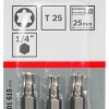 Screwdriver bit Extra Hard T25, 25 mm, 3 pc Screwdriver bit Extra Hard T25, 25 mm, 3 pc