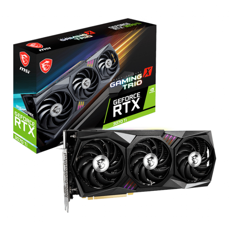 MSI Nvidia GeForce RTX 3070 Ti Gaming X Trio 8GB 256-Bit GPU Graphics Card