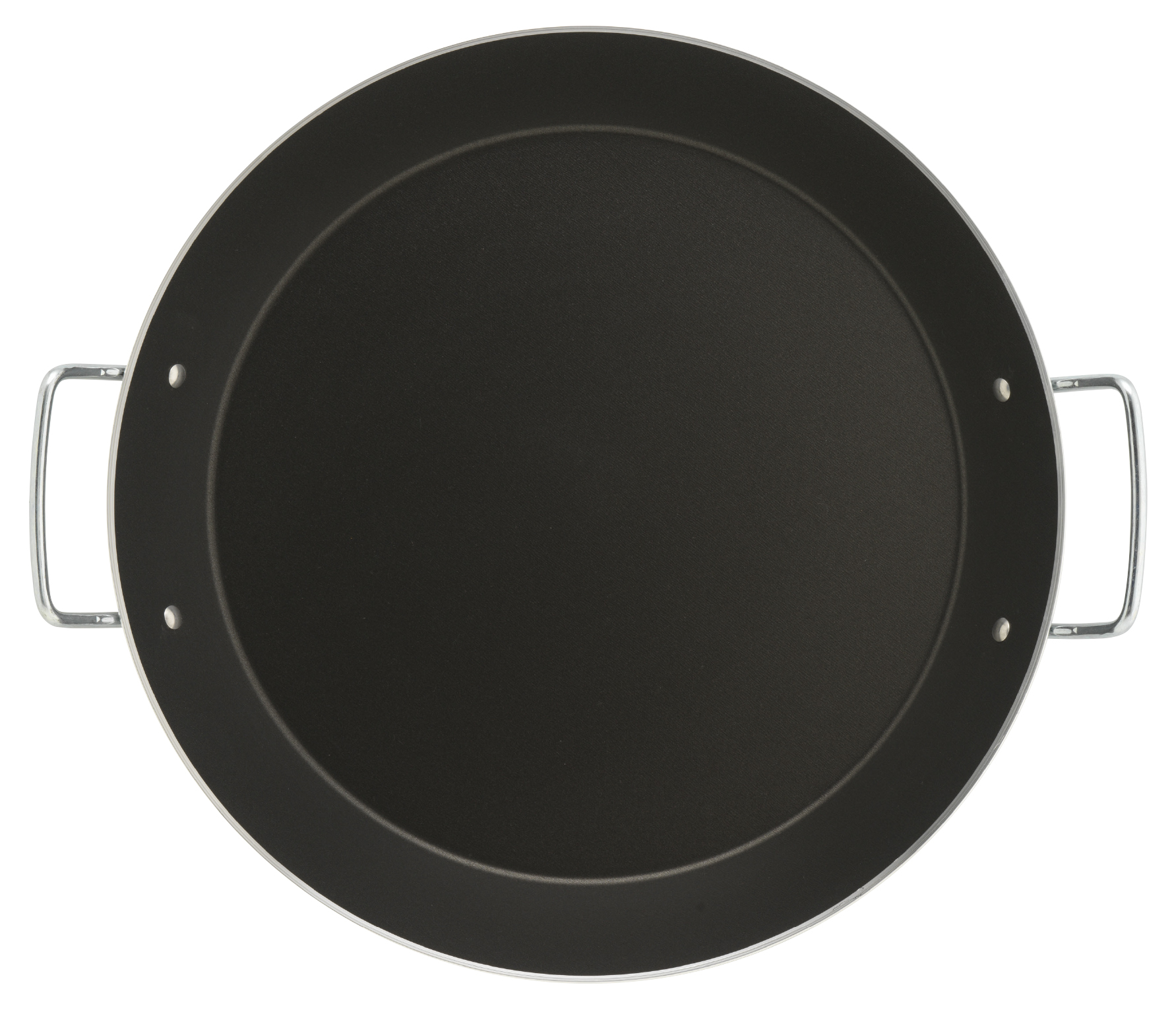 Piardi Vulcano Grey Paella Pan w/ Nylon Spoon 38cm