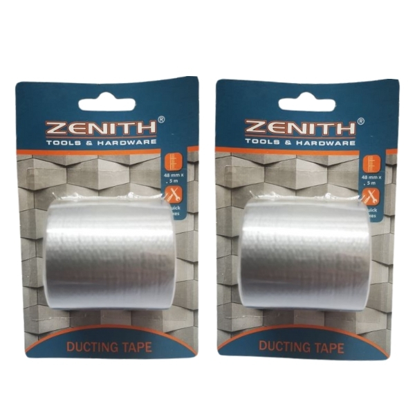 Zenith – Tape / Grey Ducting Tape – Pack of 2 (48mm x 5m)
