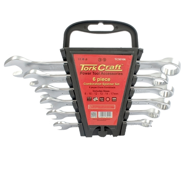 Tork Craft – Combination Spanner Set – 6 Piece