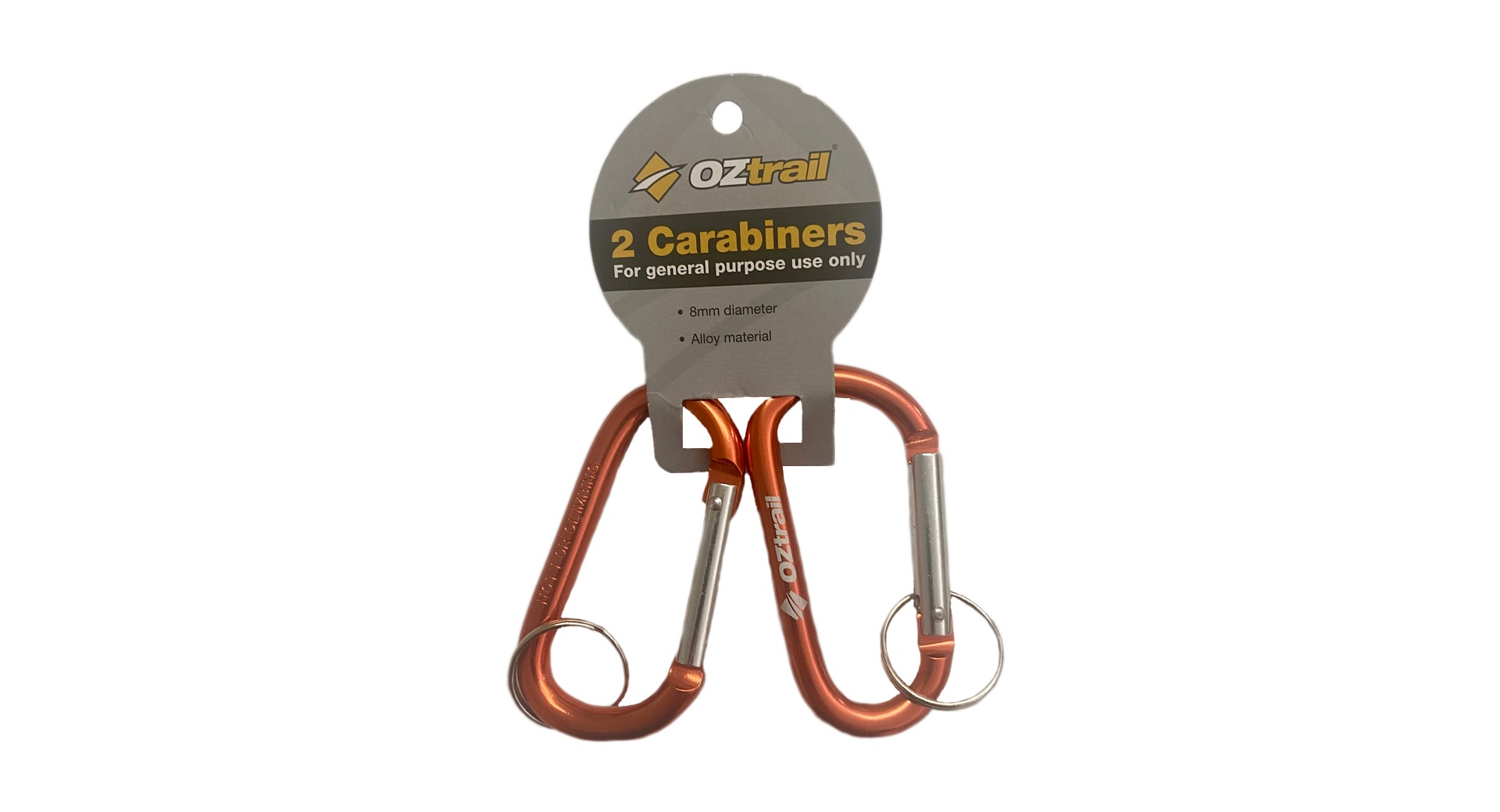 Oztrail Carabiner 8mm (Pack of 2)