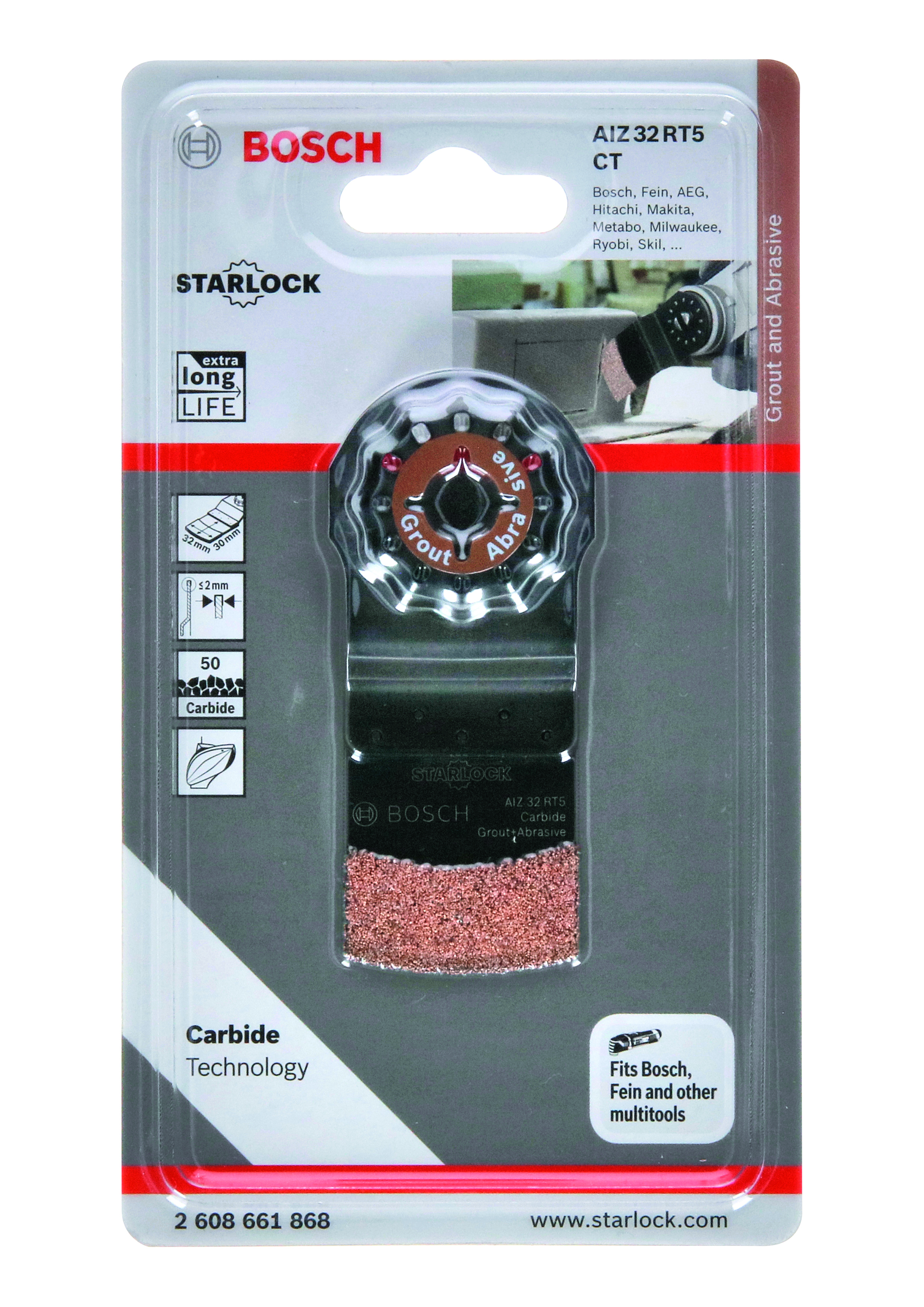 Carbide-RIFF Plunge cut blade AIZ 32 RT5 32 x 30 mm
