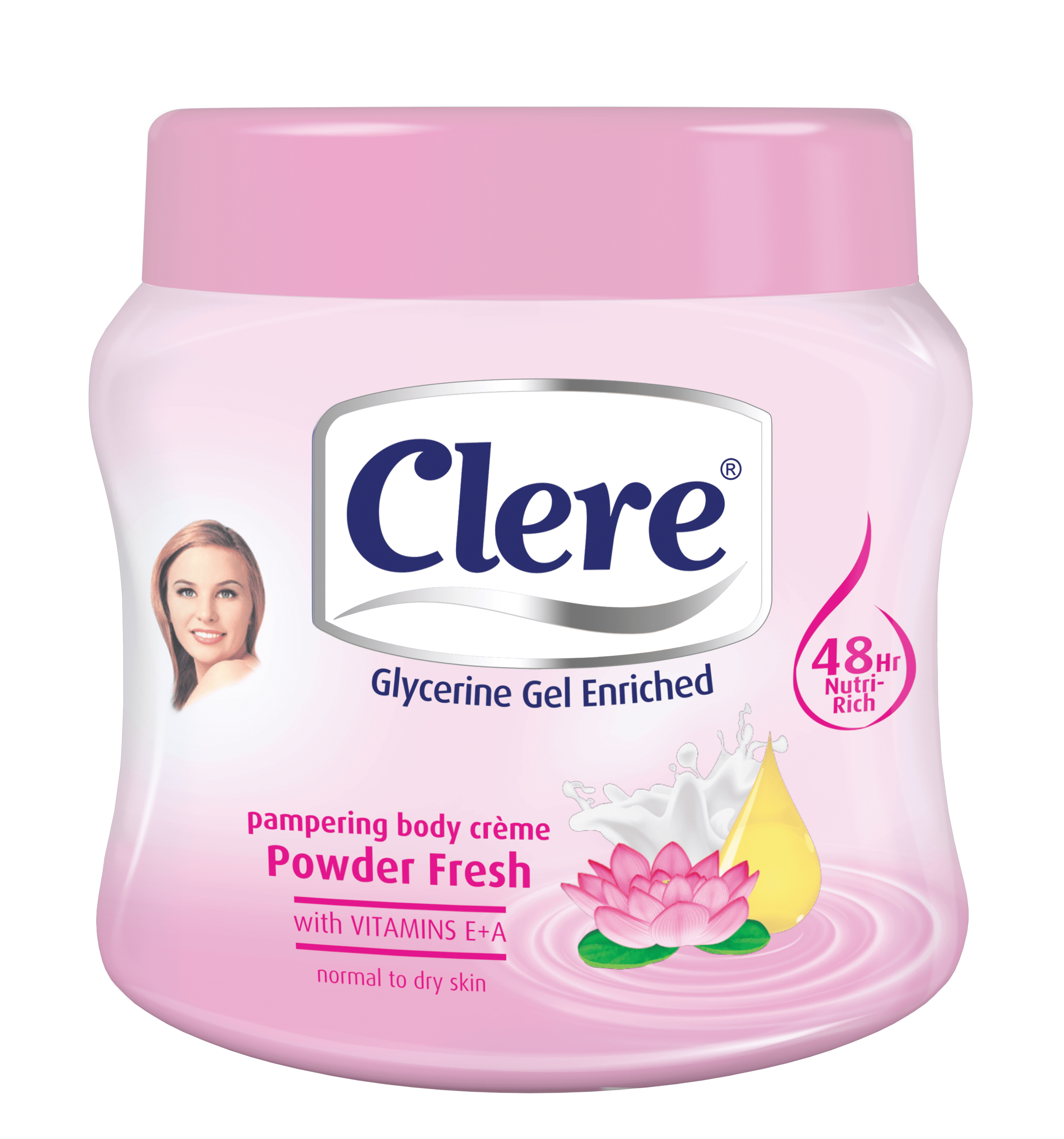 Clere Body Crème – Powder Fresh 500ml