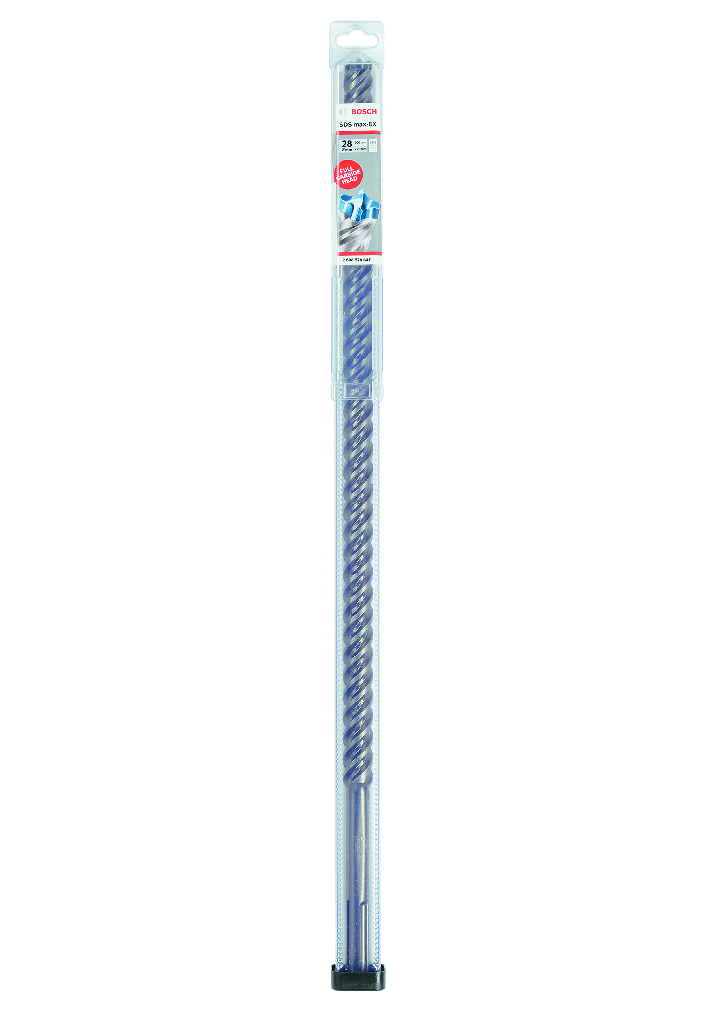 SDS Max-8X Hammer Drill Bit 28 x 600 x 720 mm