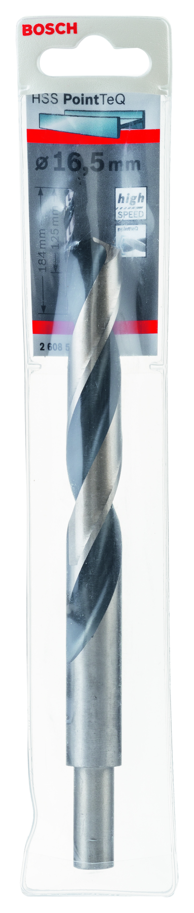 HSS Twist Drill Bit PointTeQ 16.5mm (reduced shank)