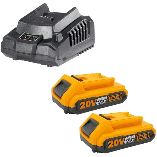 Ingco – Fast Intelligent Charger with 2 x 2Ah Batteries