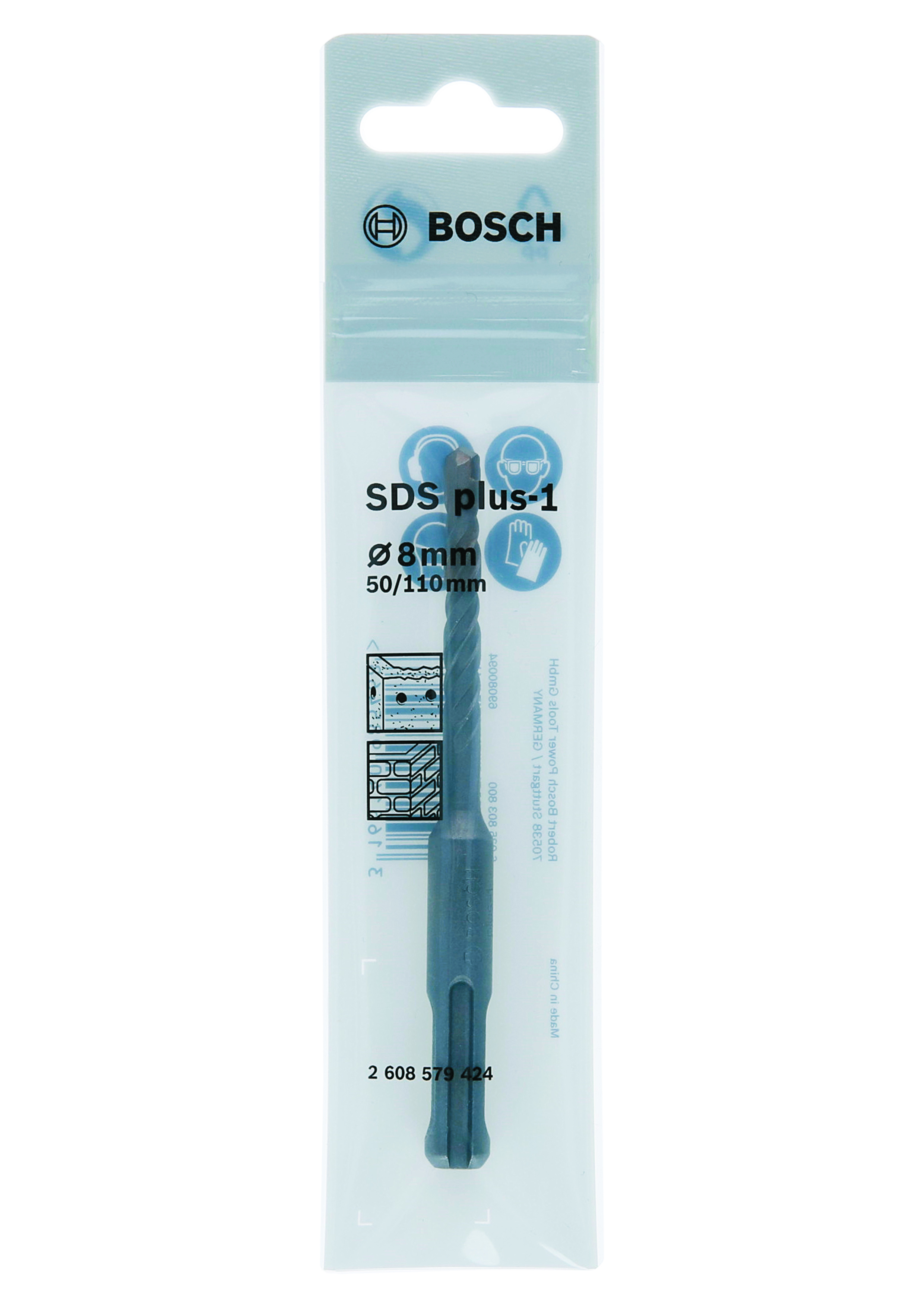 SDS plus-1 4-flute 8.0 x 50 x 110 mm