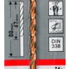 HSS-TiN Metal Drill Bits, DIN 338 4,5 x 47 x 80 mm HSS-TiN Metal Drill Bits, DIN 338 4,5 x 47 x 80 mm