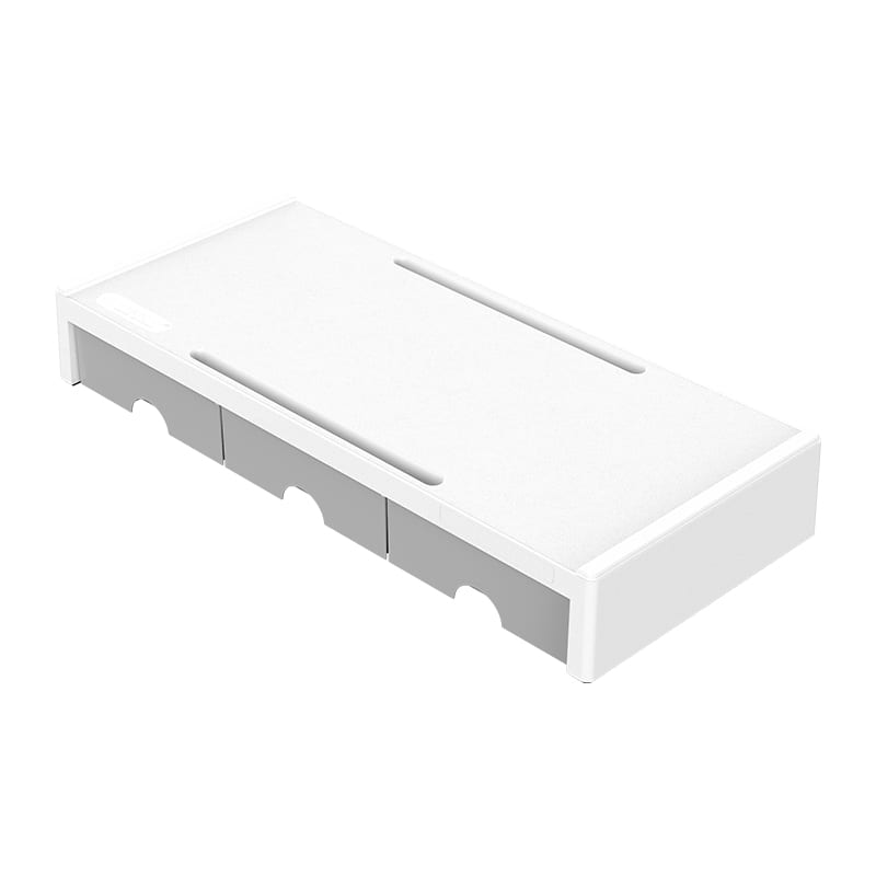 Orico 3 Drawer Monitor Stand Riser – White/Grey