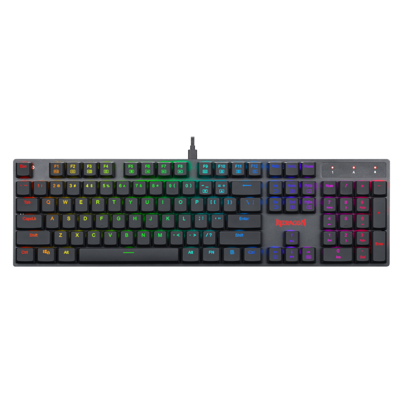 Redragon APAS Slimline 104 Key RGB Mechanical Gaming Keyboard