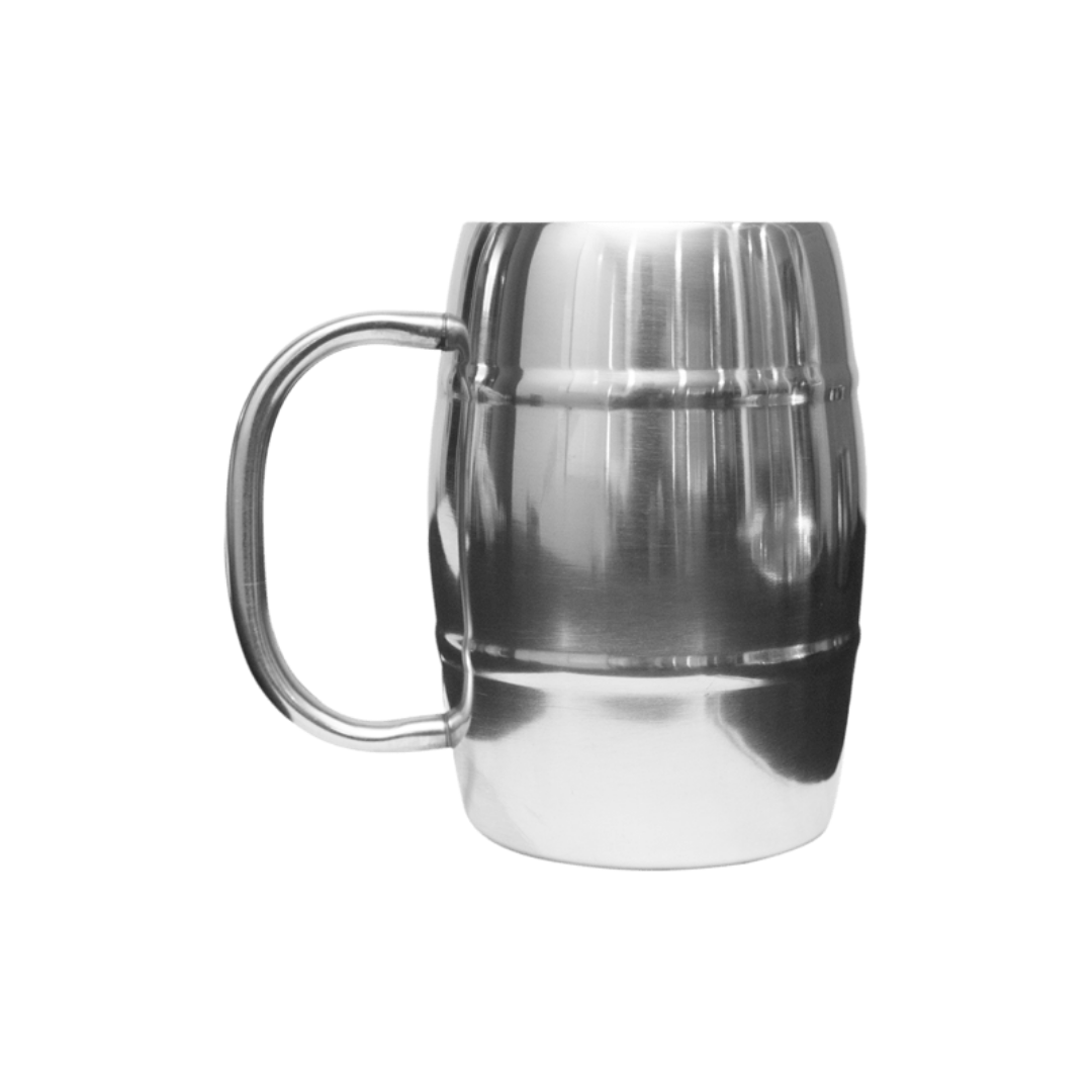 LK’s Beer Mug – 400ml – Double Wall – Stainless Steel