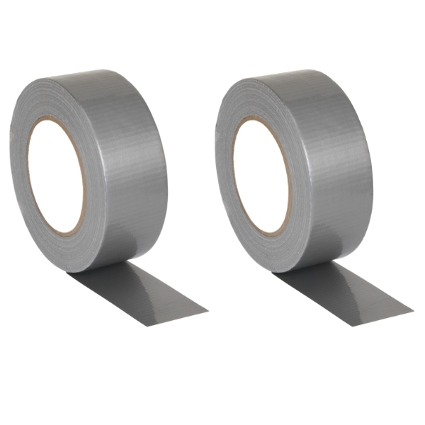 Zenith – Duct Tape Silver / Grey – Pack of 2 (48mm x 25m)