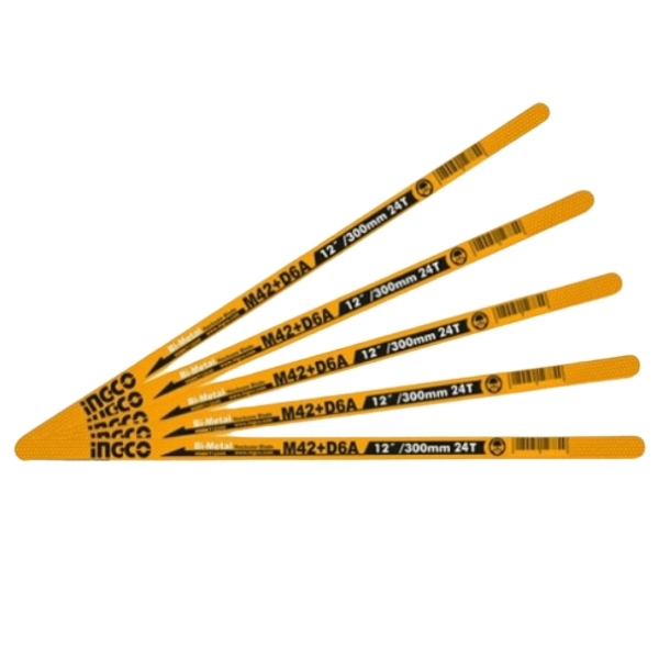 Ingco – Hacksaw Blade / Bi-Metal Hacksaw Blade Set 24 T – 5 Piece