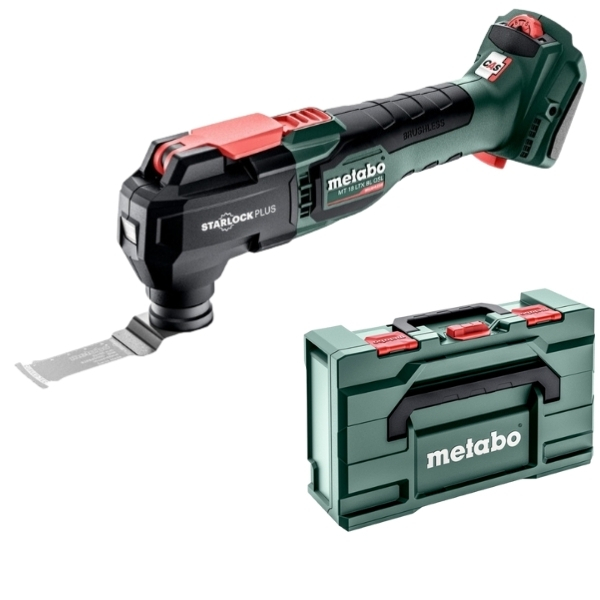 Metabo – Cordless Multi-Tool MT 18 LTX BL QSL (613088840) with a Carry Case