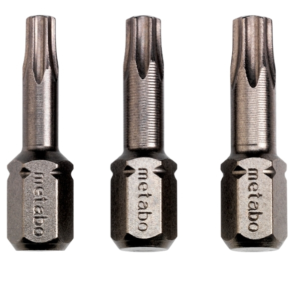 Metabo – Torx Screws / Bits T15/ 20/ 25 TORSION (628539000) – 3 Piece