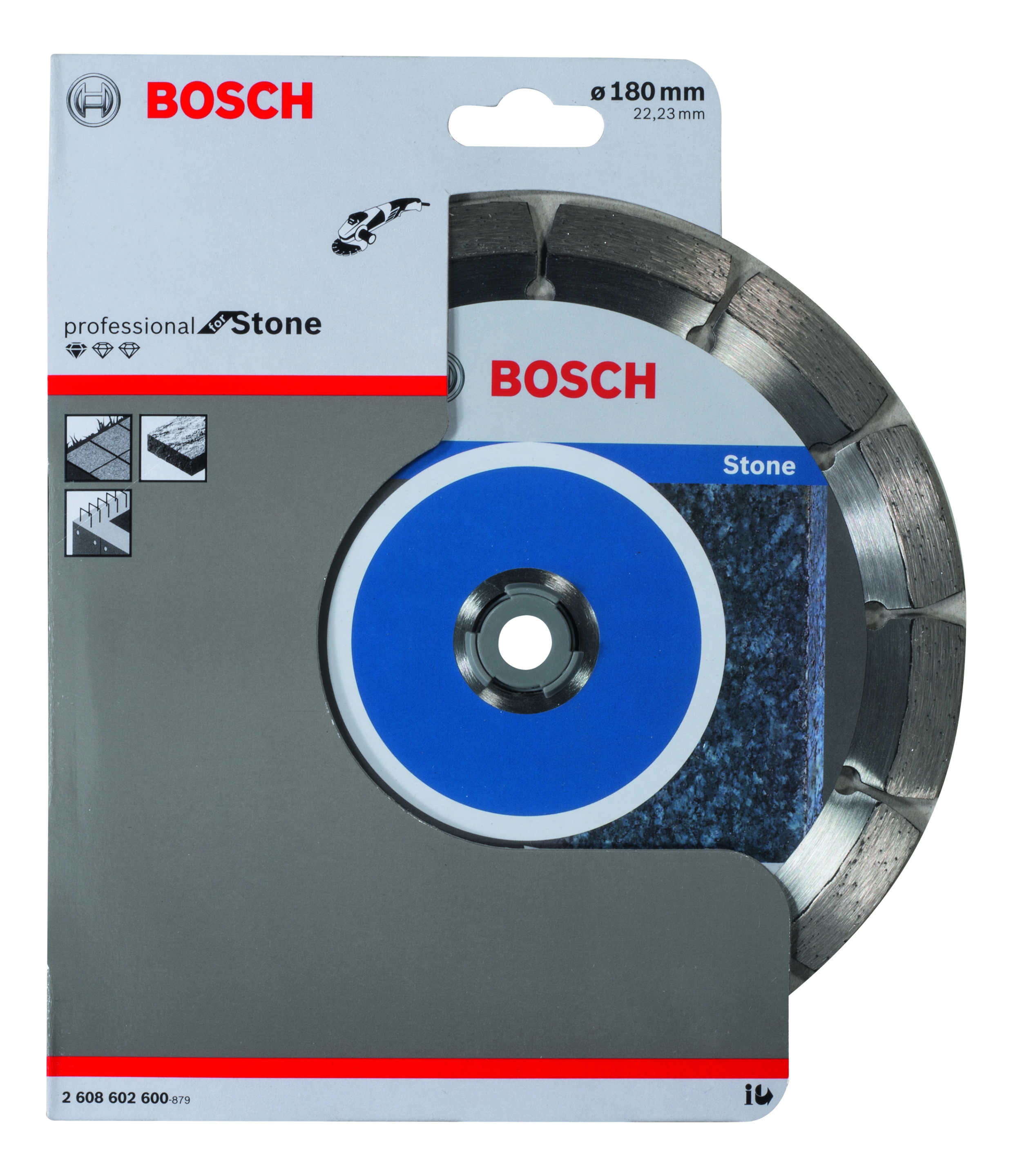 Standard for Stone diamond cutting disc 180 x 22,23 x 2 x 10 mm