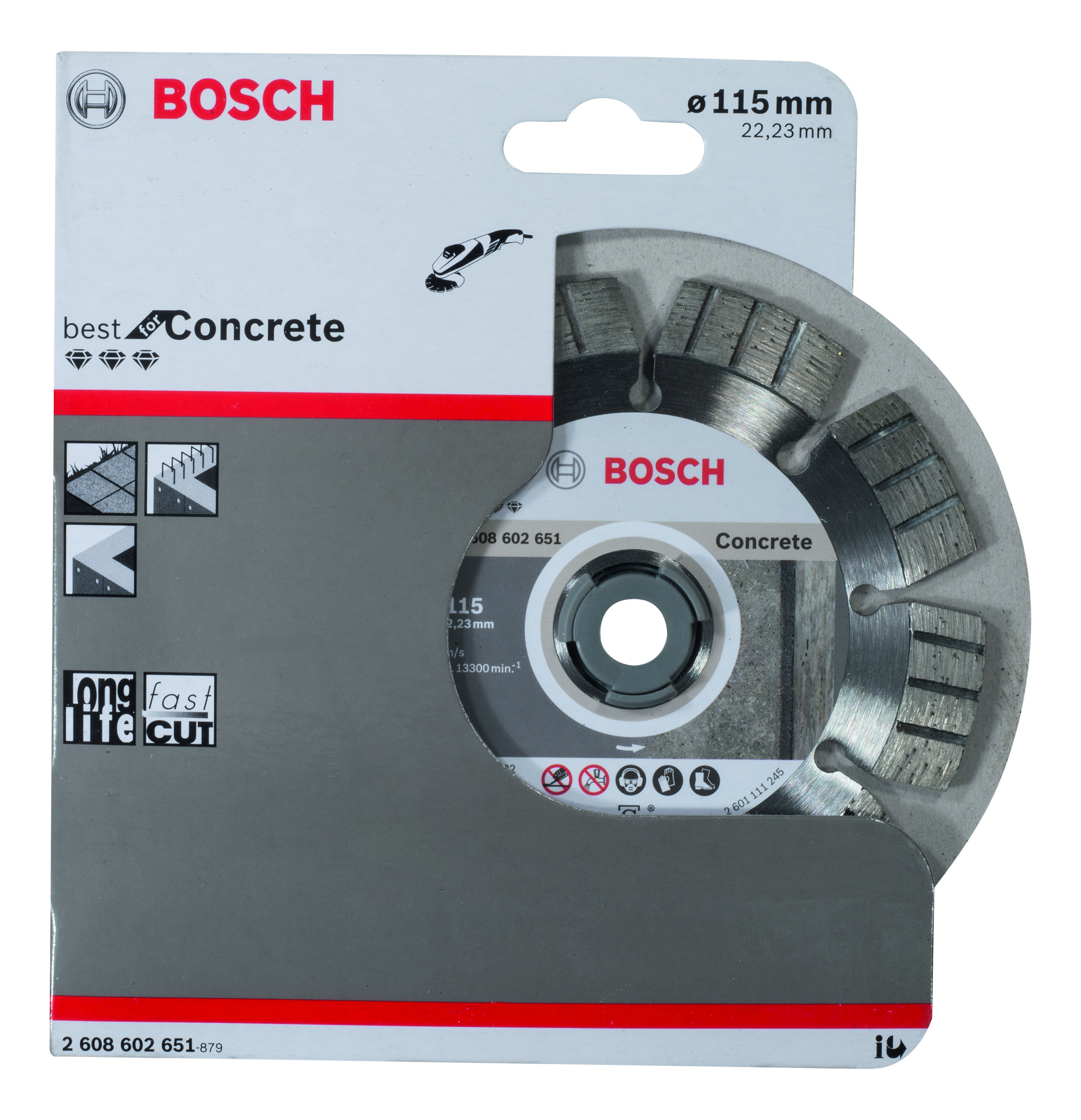 Diamond cutting disc Best for Concrete 115 x 22,23 x 2,2 x 12 mm