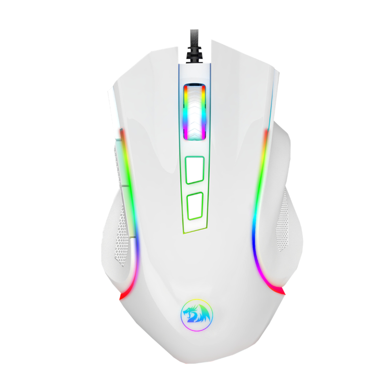 Redragon GRIFFIN 7 Buttons 7200DPI Optical RGB Gaming Mouse – White