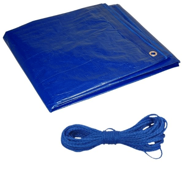 MTS – Tarpaulin With Eyelids and Rope (6m x 9m)