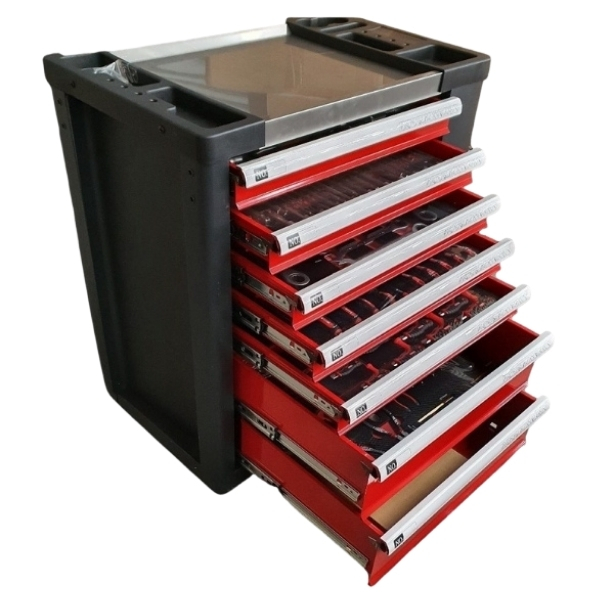 Stallion – 7 Drawer Tool Trolley / Cabinet Tool Set Including 250 Piece Tools