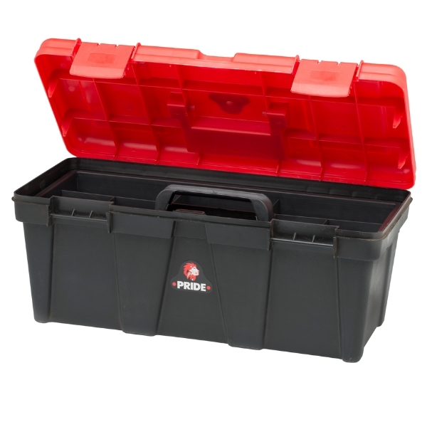 Pride – Tool Box / Tool Organiser – Black / Red (56cm)