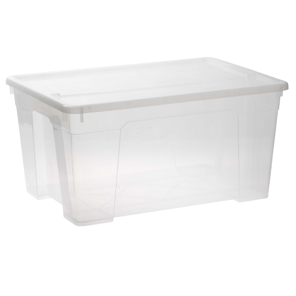 Pride – Storage Box / Contour Storage Organiser – 45L (Clear)