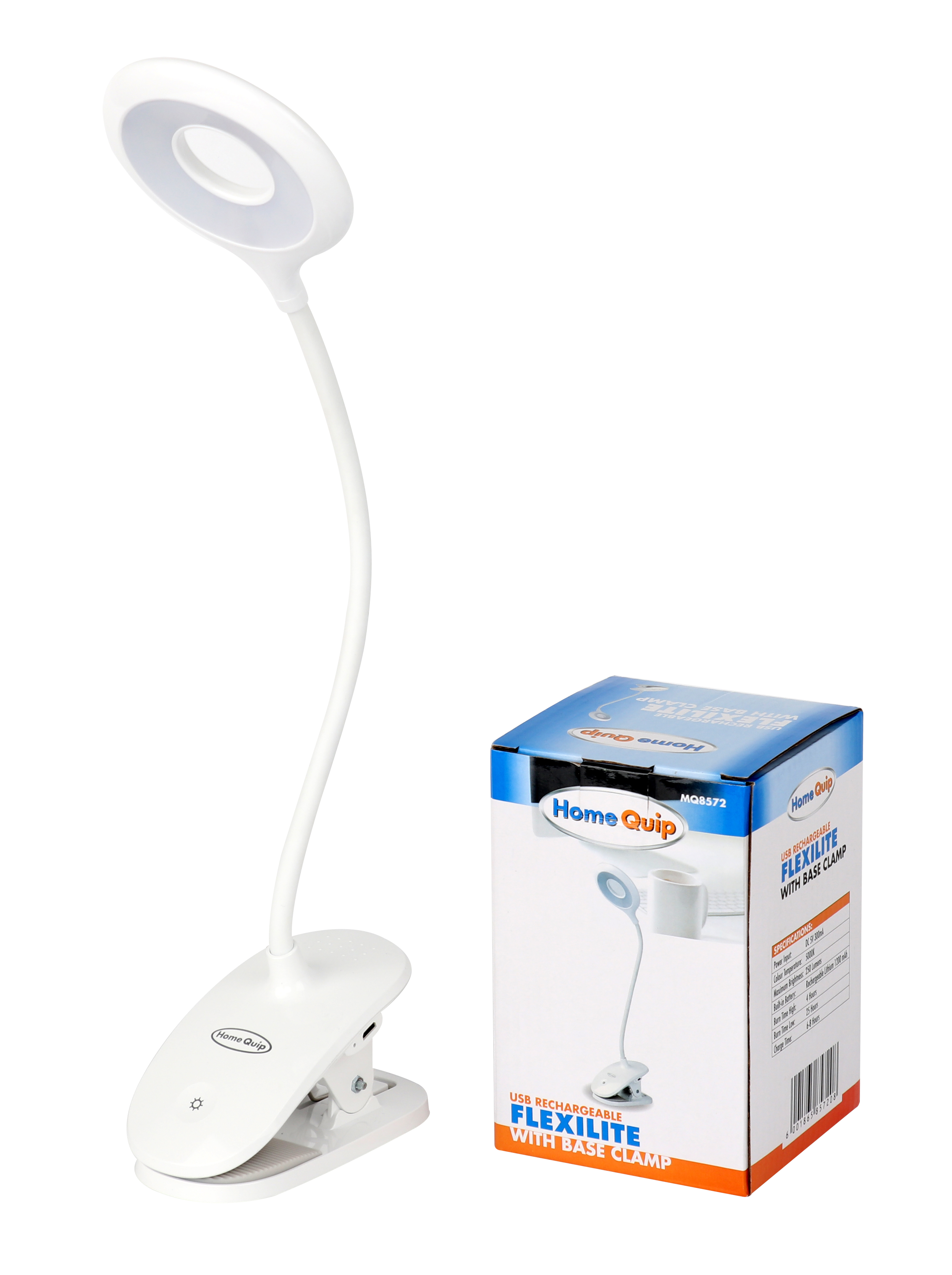Homequip USB Rechargeable Flexilite With Base Camp
