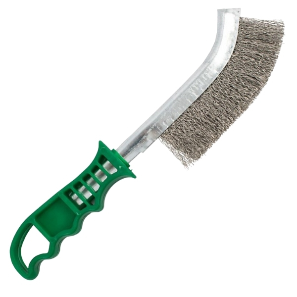 Tork Craft – Wire Hand Brush / Stainless Steel Wire Brush – Green Handle