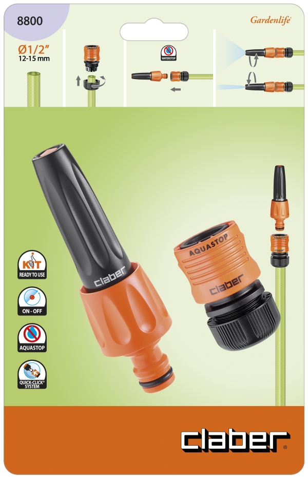 Claber Set 2Pce Adjustable Spray Nozzle set