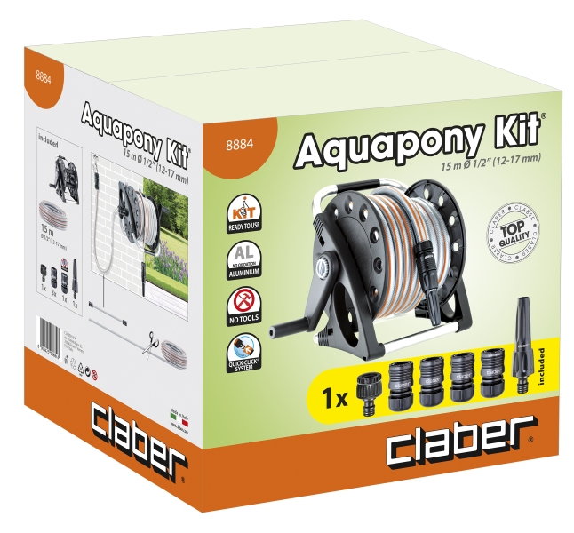 Claber Kit Aquapony Hose Reel