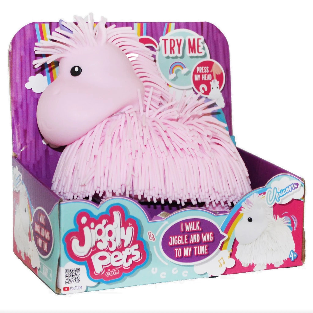 Jiggly Pets – Walking Unicorn – Pink