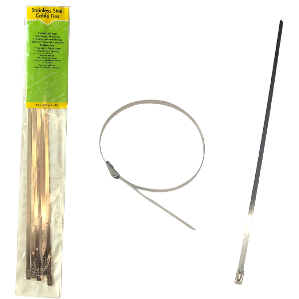 Cable Ties – Steel 4.6mm X 300mm x 10
