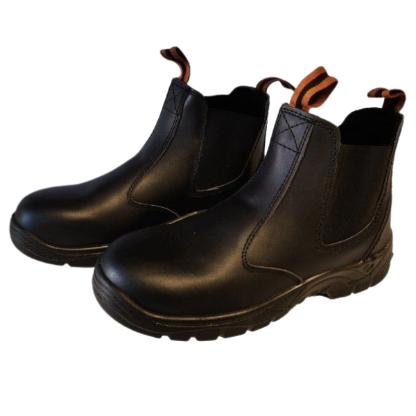 In-Step – Chelsea Safety Boots – Black – UK 4