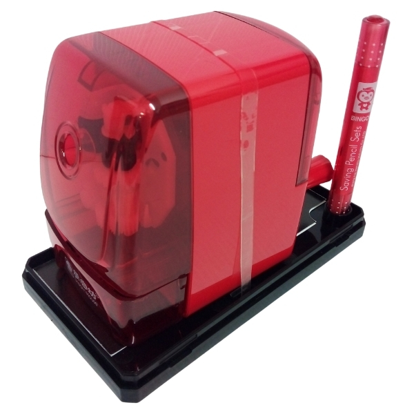 SourceDirect – Pencil Sharpener / Manual Plastic Table Pencil Sharpener – Red