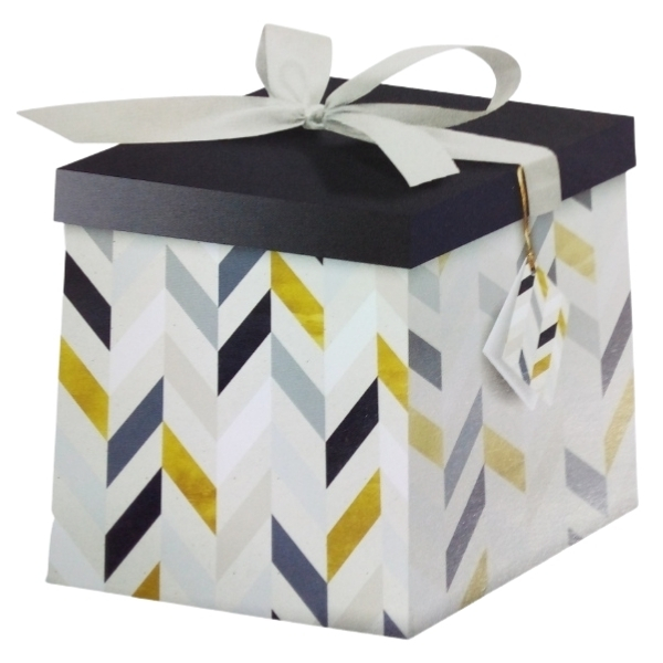 SourceDirect – Gift Box / Flat-Pack Large Gift Box 22 x 22 x 22cm – Cream
