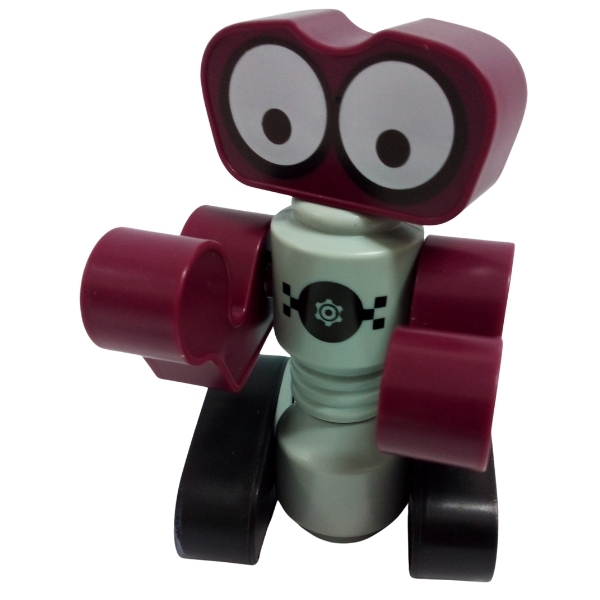 SourceDirect – Magnetic Building Robot (19 x 15cm) – Maroon