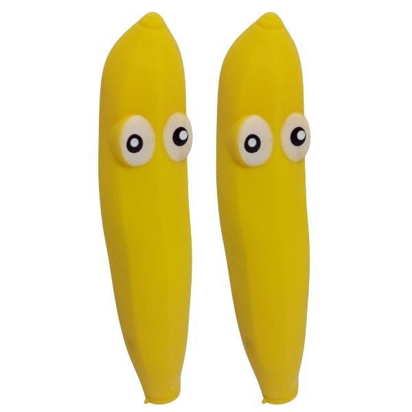 SourceDirect – Squeezy Banana / Novelty Squeezy Banana 14cm – Pack of 2